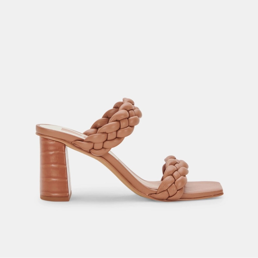 Dolce Vita Tan Block Heel Sandals Sz 8